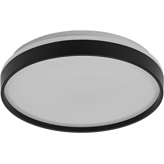 Osram ORBIS Gisela LED Plafondlamp 385mm, 24W, 3000K warm wit, Zwart, Metaal met Kunststof ring, IP20