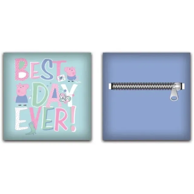 Peppa Pig sierkussen Best Day Ever - 35X 35Cm Blauw