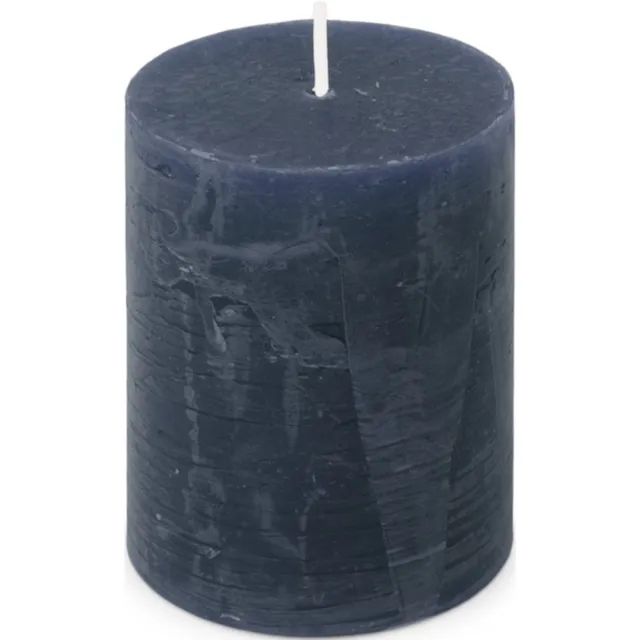 Spaas Kaars rustiek 70/95 mm donkerblauw I Spaas onbekend