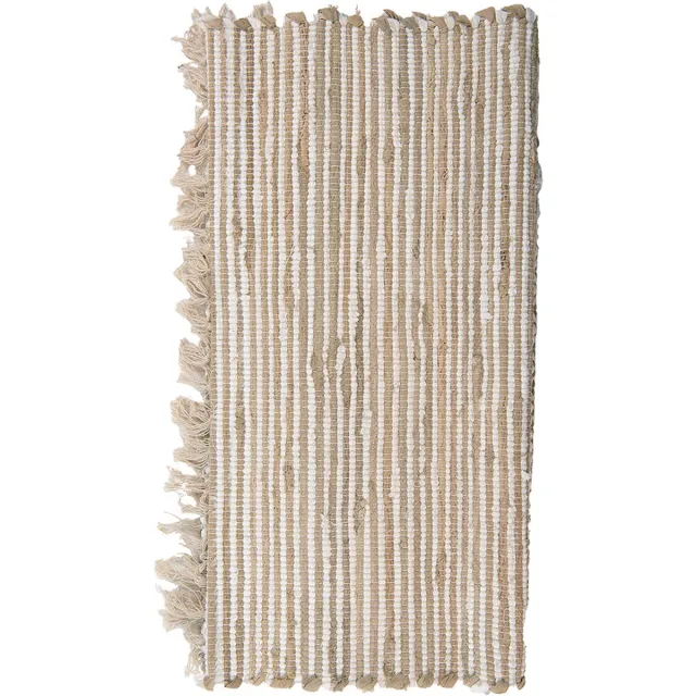 Clayre & Eef Sierkussen 45x45 cm Beige Bruin Katoen Vierkant Kussenhoes met Kussenvulling