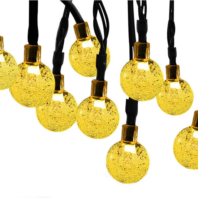 NAXSIR Solar Tuinverlichting - 7M 50 LED Bubbel Bal Lichtsnoer - Waterdicht - Feestelijke Buiten Decoratie
