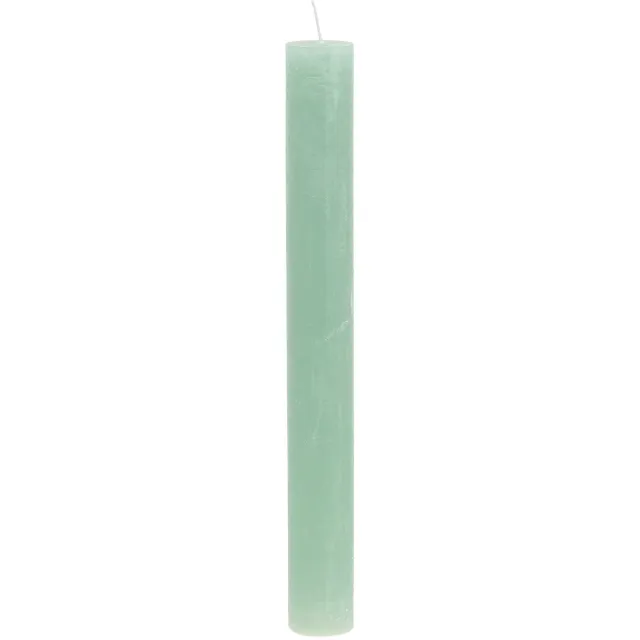 Viana Taper kaarsen effen lichtgroen 34mm x 300mm 4st, 4 Stück Groente