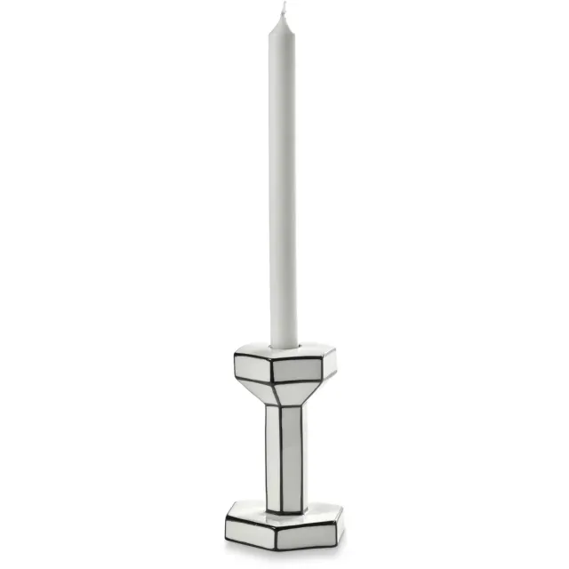 Serax Annebet Philips - Kaars Wit/Zwart Holder