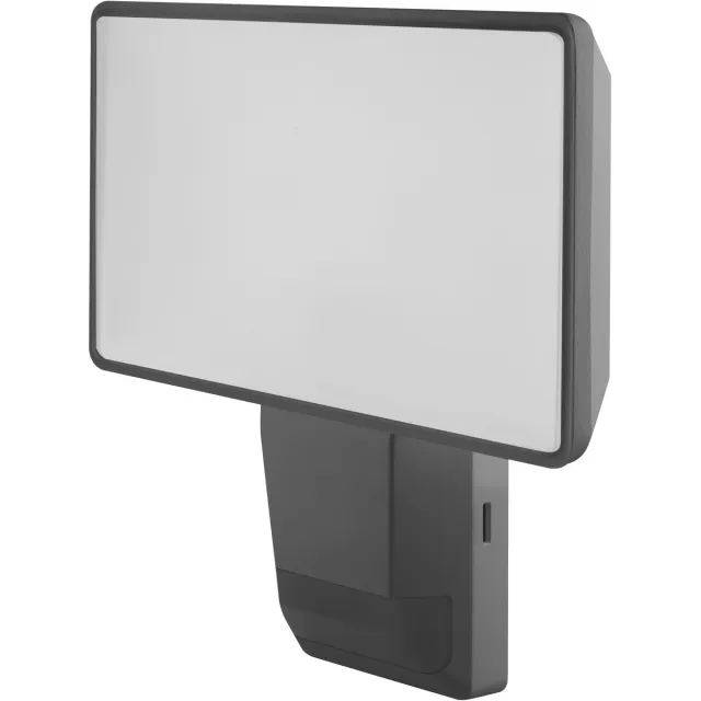 Osram ENDURA PRO zeer efficiënte buitensensor-schijnwerper voor wandmontage met brede stralingshoek in innovatief optisch ontwerp, 27W in donkergrijs, IP55-bescherming, voor parkeerplaatsen en parken