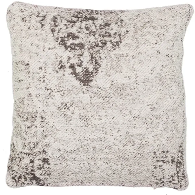 Padiro sierkussen - 45 x 45 cm - Antraciet - Vintage - Katoen Grijs