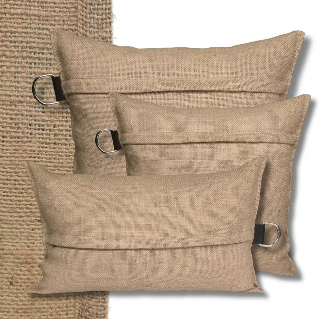 Cohoso Jute Sierkussen Hoes - 30x50 cm - Sierkussens Buiten - Boho Kussen - Jute Kussen - Natuurlijk Kussen Beige