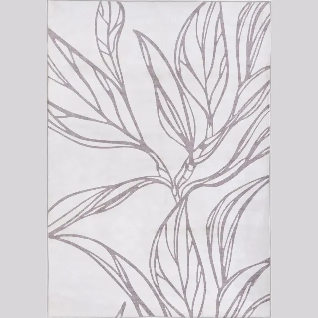 Beliani ERZURUM - Vloerkleed - Lichtbeige - 140 x 200 cm - Polyester