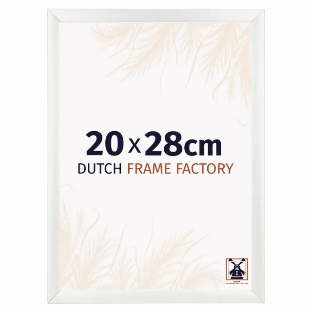 Dutch Frame Factory Fotolijst 20x28 cm - MDF - Wit Geveegd - Praag