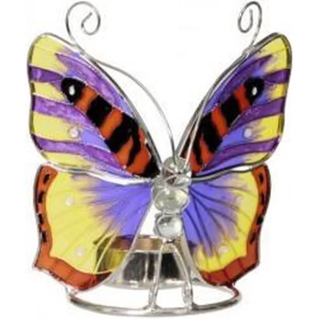New Dutch® Tiffany waxinelichthouder vlinder- Tiffany-Butterfly-sfeerbrander-theelichthouder Vlinder Diverse