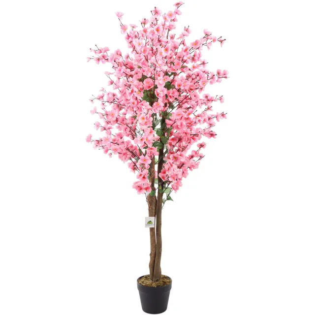 Kunstpalm Kunst Kersenbloesemboom Kunst Bloesemboom – Bloesem Kunstplant – Roze – 150 cm – Nep Bloesemboom