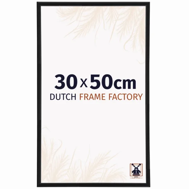 Dutch Frame Factory Fotolijst 30x50 cm - Kunststof - Zwart Mat - Angers
