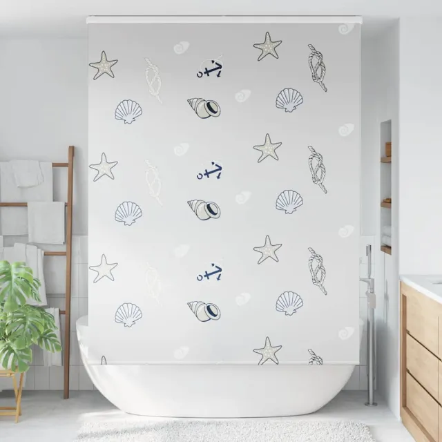 vidaXL Doucherolgordijn met cassette 150x240 cm stofbreedte 146 cm meerkleurig