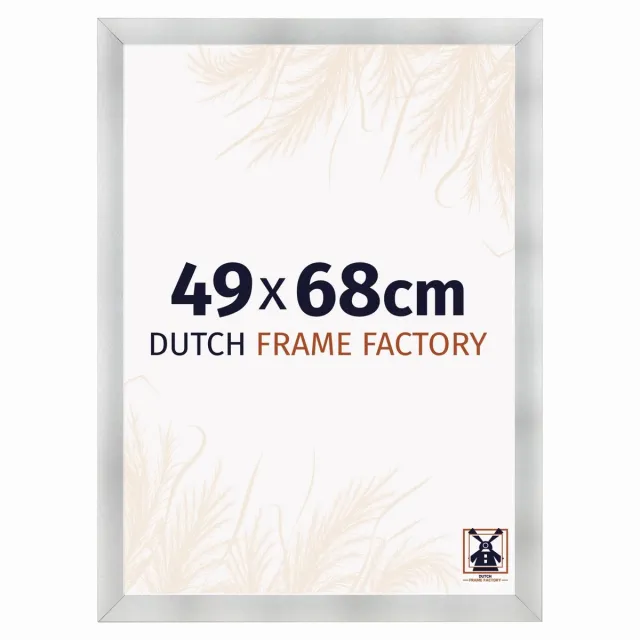 Dutch Frame Factory Fotolijst 49x68 cm - MDF - Aluminium Geborsteld - Praag