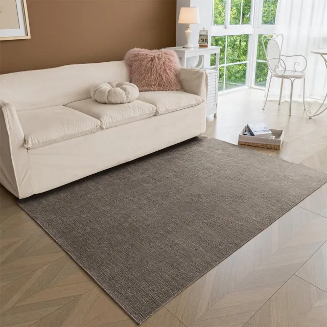 Unyqoos Zacht en Wasbaar Tapijt voor Slaapkamer of Woonkamer met Antislip Taupe