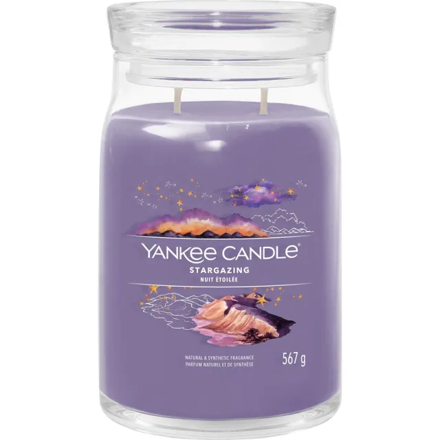 Yankee Candle Stargazing Large Jar Geurkaars - 90 branduren - twee lonten Paars