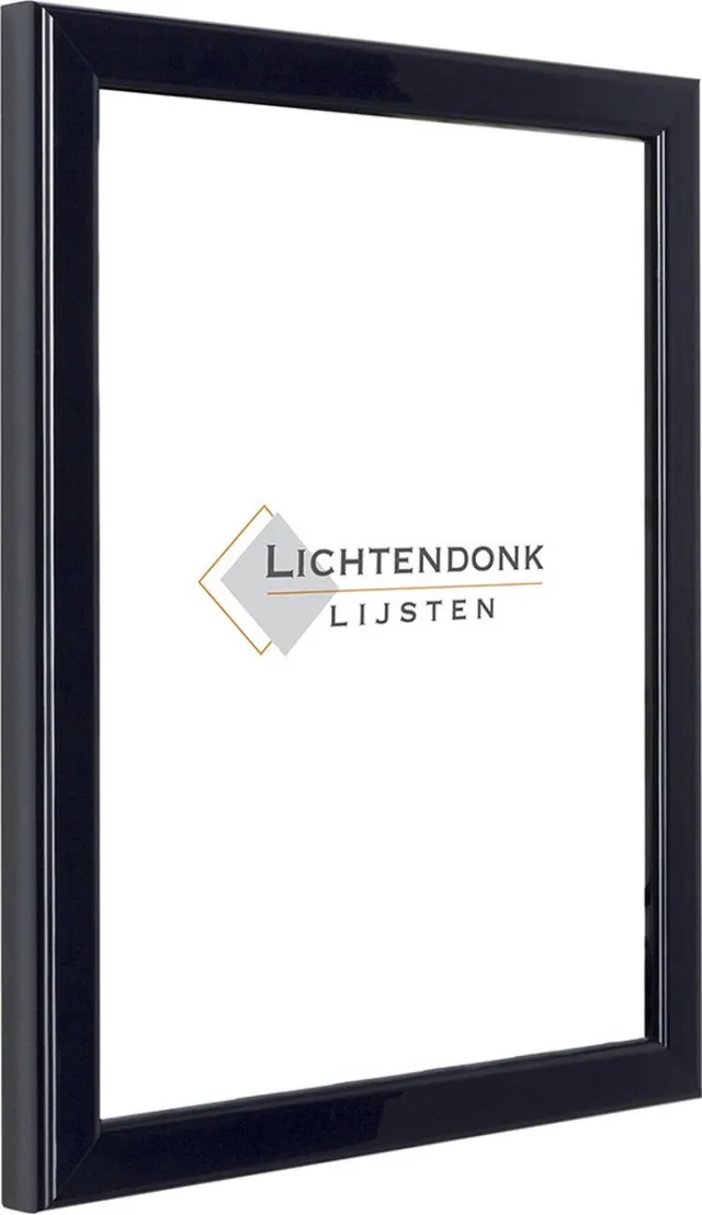 Lichtendonk Fotolijst - Donkerblauw - Hoogglans profiel - Fotomaat 20x28 - Ontspiegeld glas - Art.nr. 10204620281