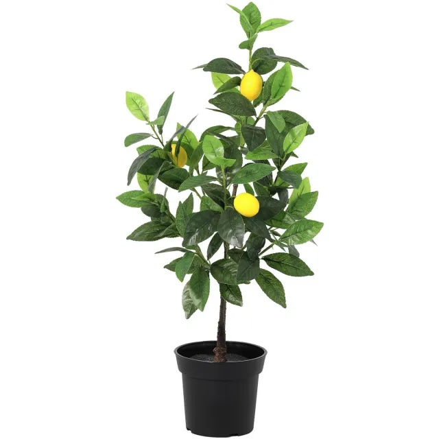 Trendyplants Kunst Citroenboom - Citroenboom - Kunstplant - Hoogte 65cm - Potmaat Ø15cm Groen
