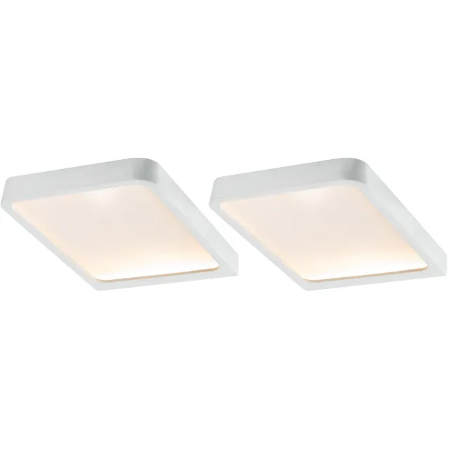 Paulmann LED-onderkastverlichting Vane 2x8W 105x140 mm 2x430lm 230/12V hoekig Wit mat