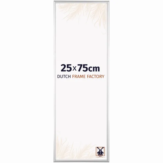 Dutch Frame Factory Fotolijst 25x75 cm - Aluminium - Zilver Hoogglans - Kampen