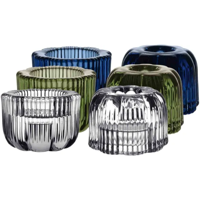Villeroy & Boch 2in1-Kerzenständer Fleur ø 6,3 cm Set van 6 gekleurd