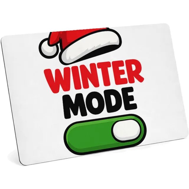 Mr Cadeautjes MDF magnetische fotolijst 28 x 19 - design Feestmodus voor een andere tijd van het jaar met hetzelfde a | cadeau Wit