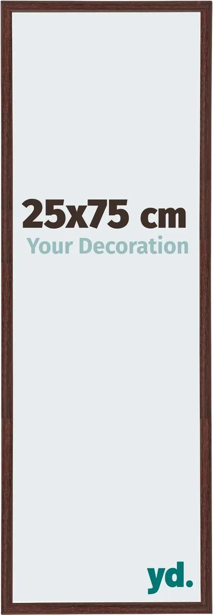 yd. Your Decoration - Fotolijst 25x75 cm - Kunststof - Bruin - Annecy