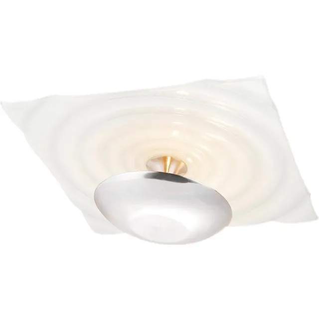 Linea Verdace Plafondlamp Onda 3Xg9-25W Wit+Chroom Vierkant