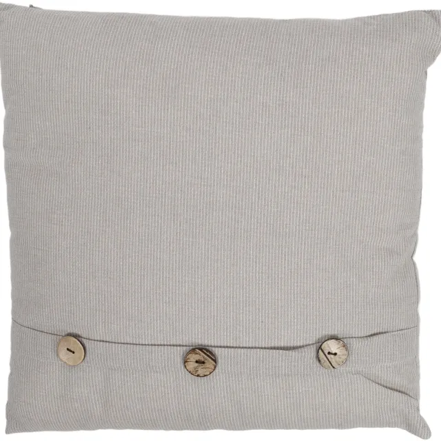 Home & Styling Collection Home Styling Collection - Sierkussen - Decoratieve kussen met grote knopen, 45 x 45 cm - beige