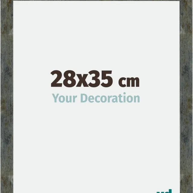 yd. Your Decoration - Fotolijst 28x35 cm - MDF - Blauw Goud Gemeleerd - Mura