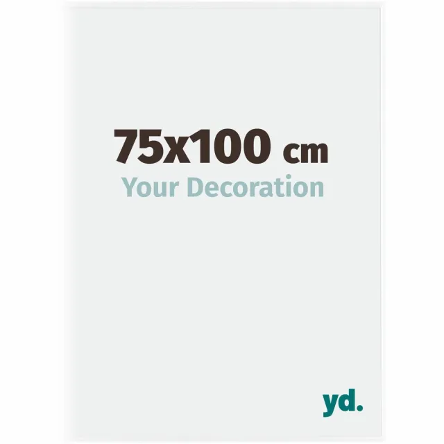 yd. Your Decoration - Fotolijst 75x100 cm - Kunststof - Wit Hoogglans - Evry