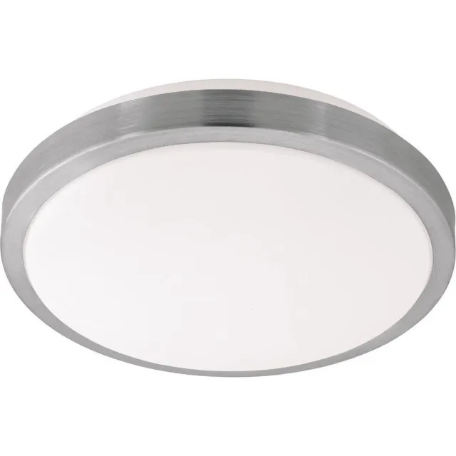 EGLO Competa 1 - Wand/Plafondlamp - 1 Lichts - Ø325mm. - Wit, Nikkel-Mat