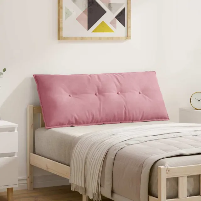 vidaXL Rugkussen Roze 120 x 50 x 19 cm Katoen Stof