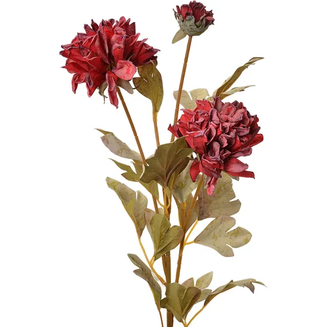 Clayre & Eef Kunstbloem 68 cm Rood Kunststof