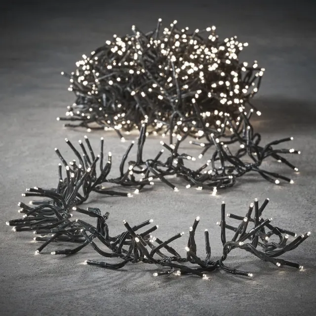 Luca Lighting kerstverlichting lichtsnoer - buiten - 768 lampjes warm wit - flashfunctie - 560 cm