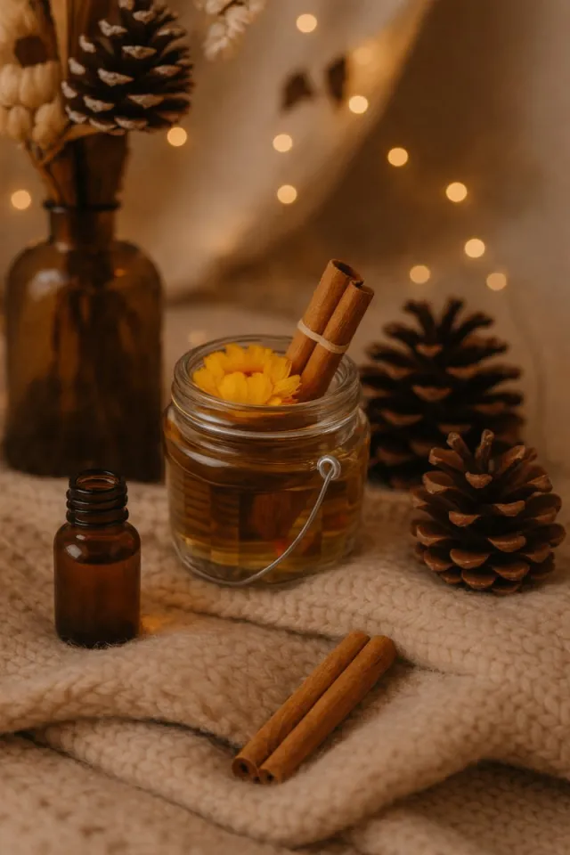 LUYX Kaneel Warmte – Decoratief Waxobject in Glas Bruin;Meerkleurig