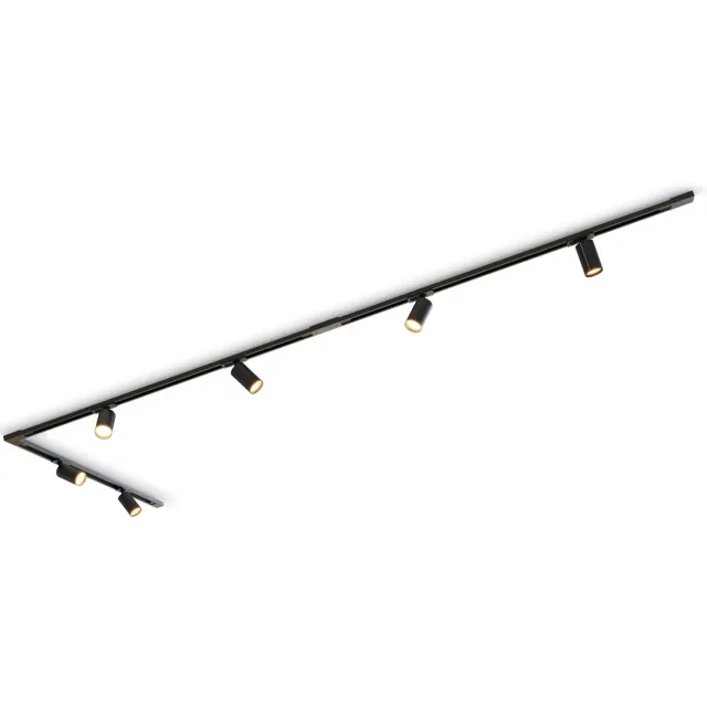 Calex tracklight 3M 6 spots 220-240V Zwart