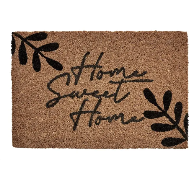 MD-Entree MD Entree - Deurmat - Kokosmat - Freestyle - Home Sweet Home - 40 x 60 cm Bruin