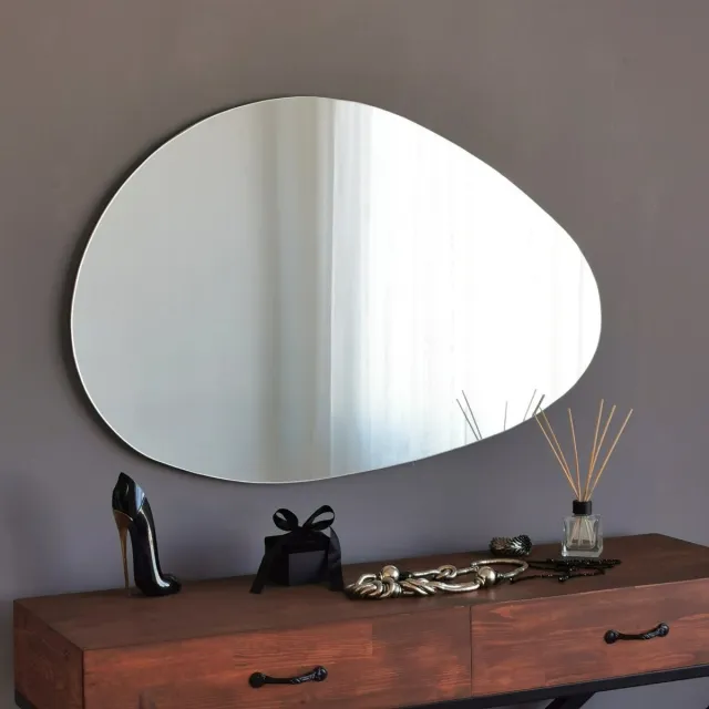 Skye Decor , Spiegel, Porto Ayna 76x50 cm, MDF, Wit, 76 x 2,2 x 50 cm