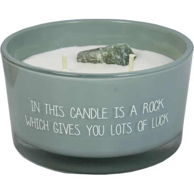 My Flame Lifestyle MY FLAME | Sojakaars met bergkristal - Lots of luck - Minty Bamboo Groen