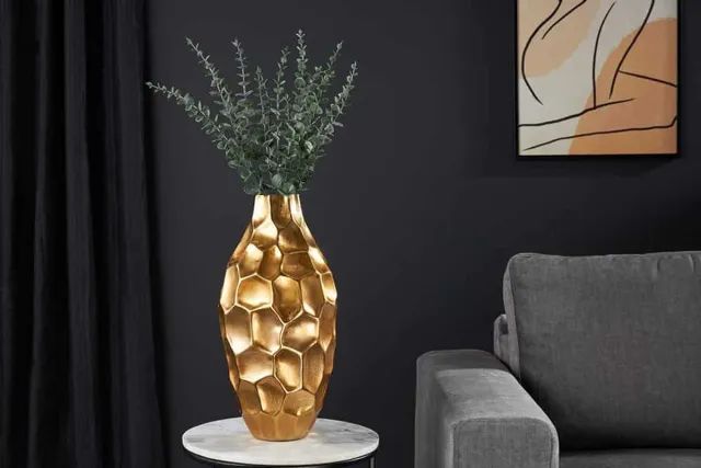 Invicta Interior Elegante Vaas ORGANIC ORIENT 45cm goud Hammerschlag Design - 41545 Zie omschrijving