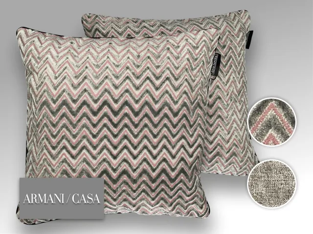 Diva Novita Armani Casa - Kwaliteits sierkussen gemaakt van originele Armani Casa stof - Green and Pink Groen