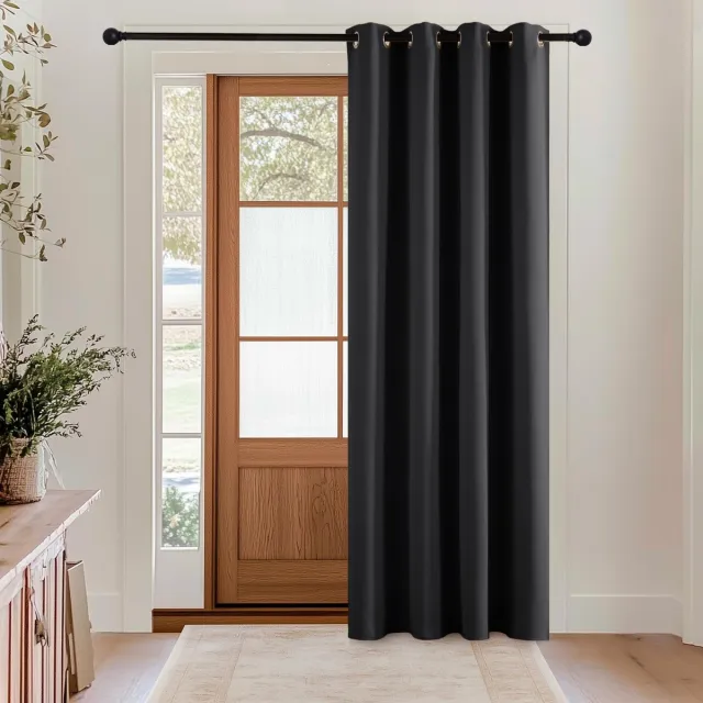 Unyqoos Modern en Elegant Verduisteringsgordijn voor Optimale Privacy en Isolatie, 200 x 140 cm Zwart