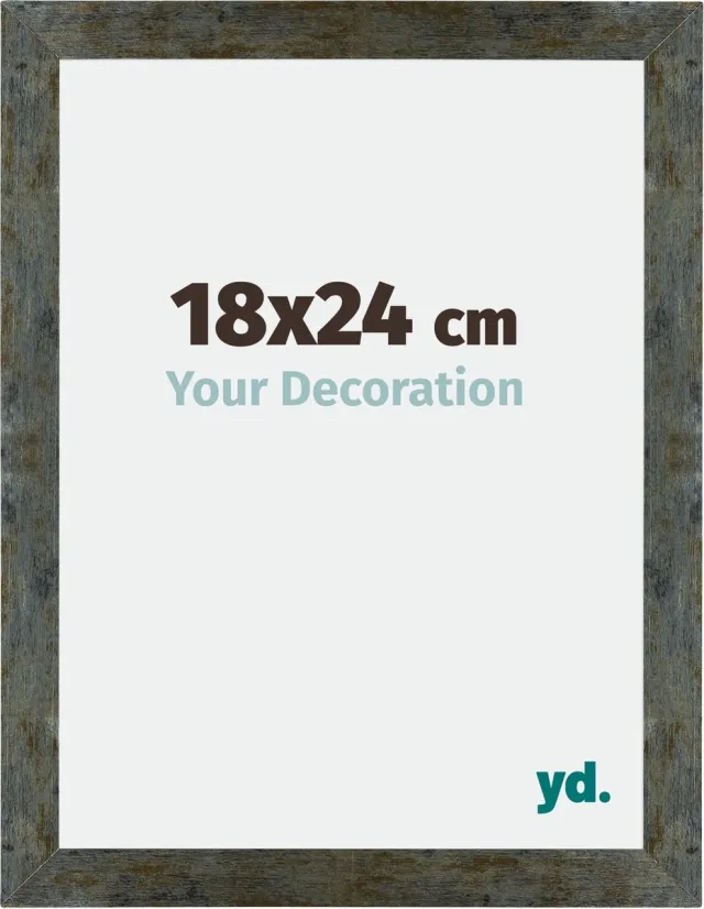 yd. Your Decoration - Fotolijst 18x24 cm - MDF - Blauw Goud Gemeleerd - Mura