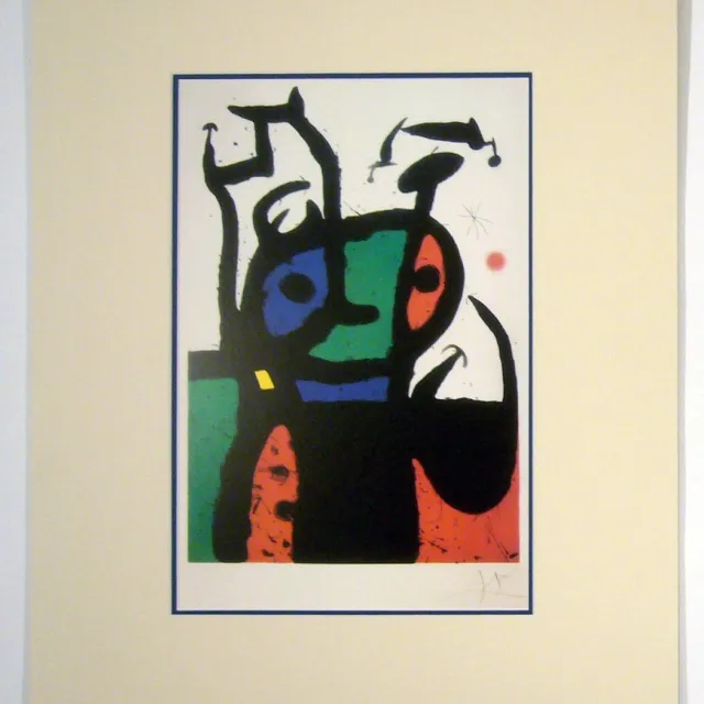 Catch Projecten Poster in dubbel passe-partout - Miro - Matador - Kunst - 50 x 60 cm Kleur
