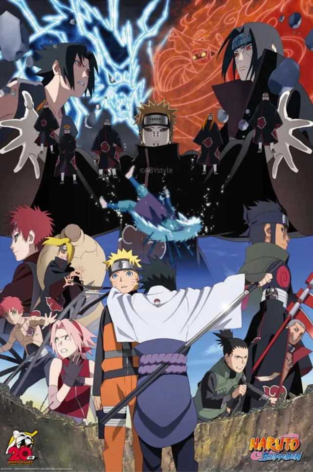 ABYSTYLE Poster Naruto Shippuden - Rivals 61x91,5cm Divers
