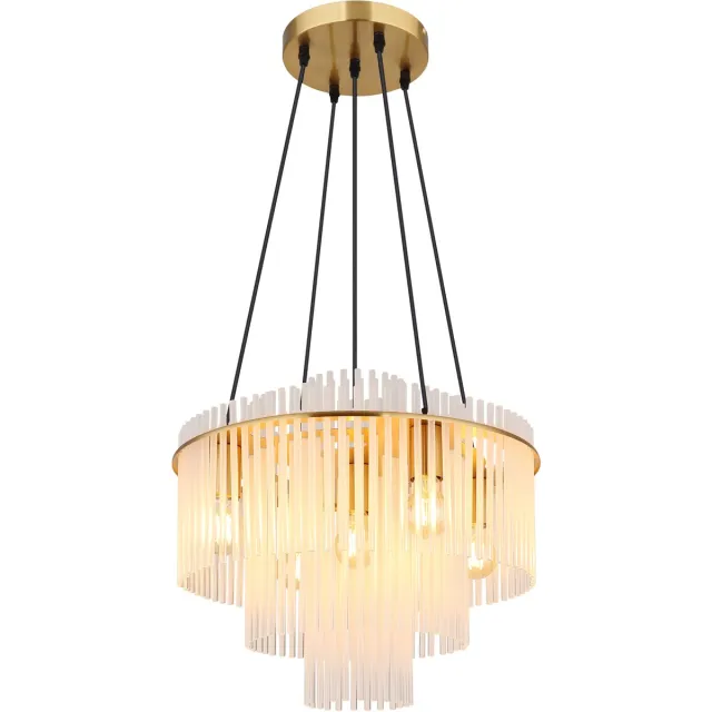 Globo Hanglamp - goud - GORLEY - glas - Ø 50cm - E27 - 15698H1M - Globo