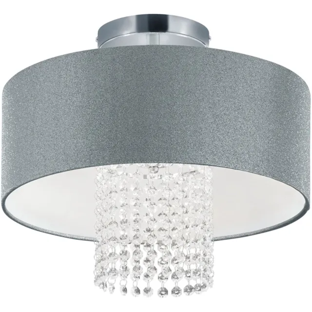 BES LED LED Plafondlamp - Plafondverlichting - Trion Kong - E14 Fitting - Rond - Mat Zilver - Aluminium Nikkel