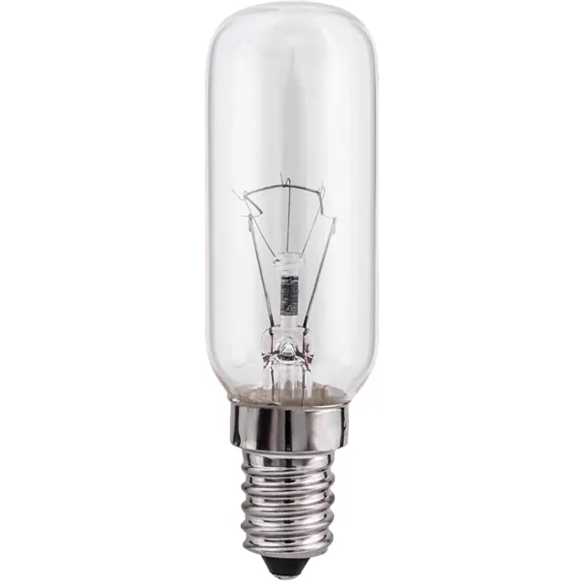 Patron Ovenlamp E14 - 25W 140lm 2500K - Extra Warm Wit Licht - T25 - 300°C Hittebestendig - 1 stuk Transparant