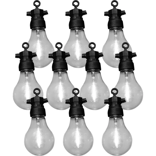 Luxform Lichtsnoer Tahiti - met 10 warm witte LED lampjes - koppelbaar - geschikt voor buiten