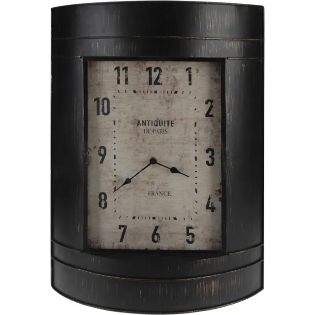 Home & Styling Collection Home Styling Collection - Wandklok ANTIQUITE de PARIS, metaal, vintage stijl donker bruin